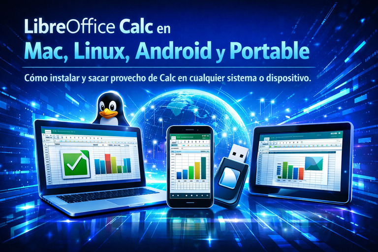 LibreOffice Calc en Mac, Linux, Android y portable