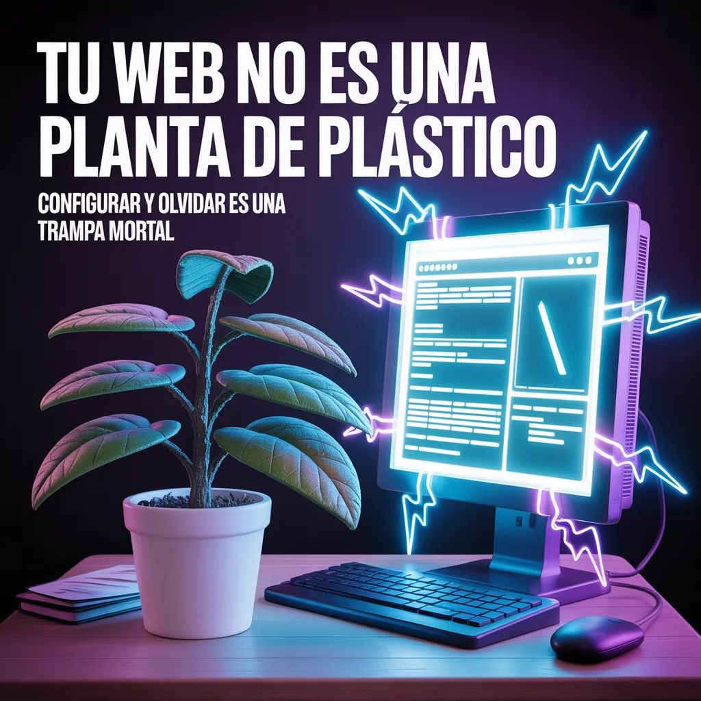 Tu web no es una planta de plástico: Por qué "configurar y olvidar" es una trampa mortal
