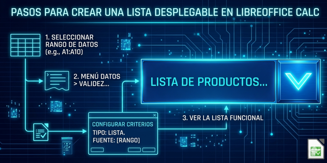 Imagen 2 del artículo: Cómo crear una lista desplegable en LibreOffice Calc
