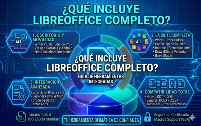 Imagen 2 del artículo: Requisitos de LibreOffice y suite completa