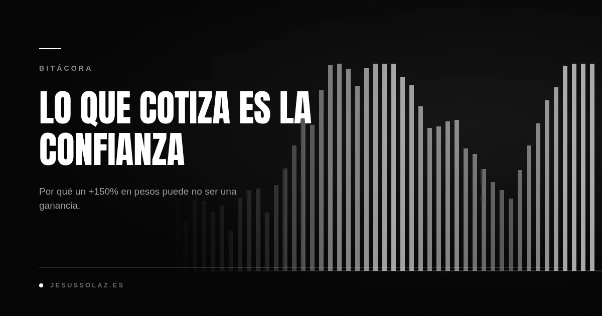 Argentina: cuando lo que cotiza es la confianza