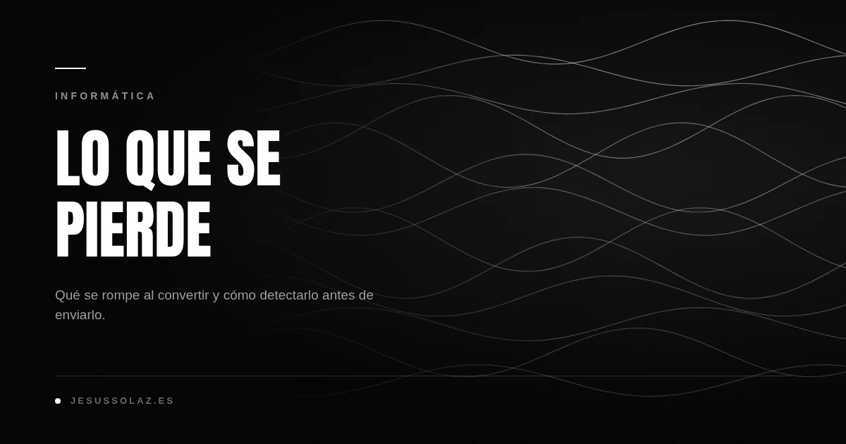 Convertir ODS sin que se rompa nada por el camino