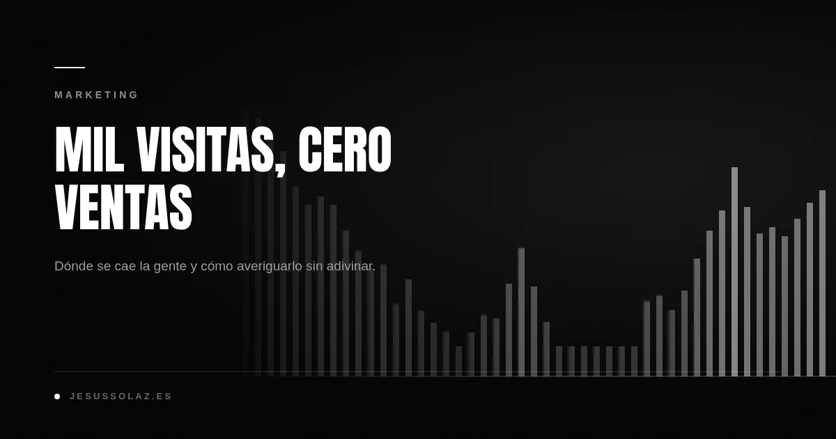 Mil visitas y cero ventas: cómo averiguar qué falla